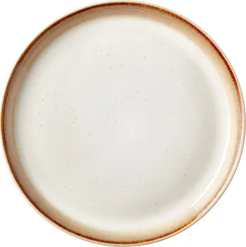 Talíř Kameninový servírovací talířek 17 cm Cream/Cream - BITZ (Servírovací talířek 17 cm Cream/Cream, kamenina - BITZ)