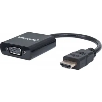 MANHATTAN převodník z HDMI na VGA (HDMI Male to VGA Female, black, Polybag)