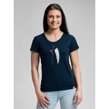 Dámské tričko CityZen - BREDA Dámské tričko navy s potiskem Anděl 38
