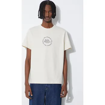 Pánské tričko Bavlněné tričko Helly Hansen, S, béžová, 01X