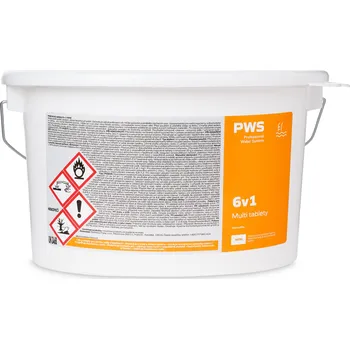 Bazénová chemie PWS - Professional Water System Multi tablety 6v1 do bazénu 20g 5 kg