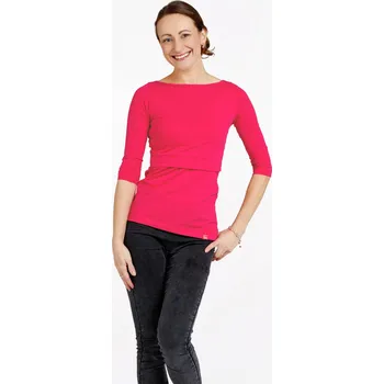 Těhotenská móda CityZen - AURORA Kojicí tričko malinové M/38