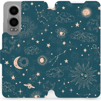 Pouzdro na mobilní telefon Flipové pouzdro Mobiwear - OnePlus Nord CE 4 Lite 5G - VP14S Magický vesmír (Knížkové flip pouzdro, obal, kryt na mobil OnePlus Nord CE 4 Lite 5G - VP14S Magický vesmír, materiál Umělá kůže + TPU - ochrana 360°, stojánek, silikonová vanička, magnetické)