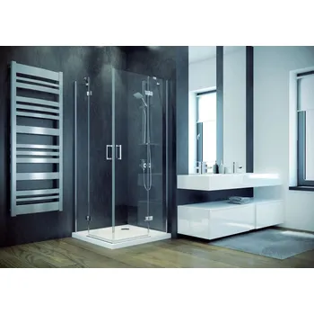 Sprchový kout VIVA 195R 80x195 cm čtvercový čirý chrom BCVIV80CTVERV