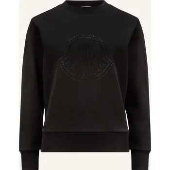 Dámská mikina Moncler Dámská Mikina S Ozdobnými Kamínky, černá, 36