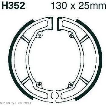 Motodíl EBC Brzdové pakny H352 732.50.12