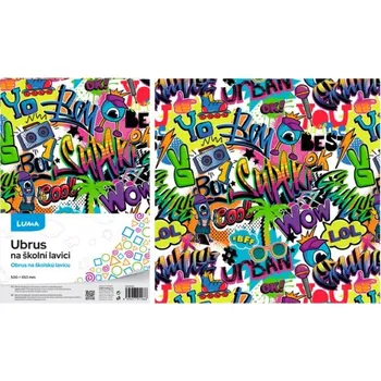 LUMA Ubrus na školní lavici 50 x 65 cm, crazy