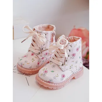 Dětská běžecká obuv Dětské zateplené boty na zip Dolida Barva: Růžová, Velikost: 36