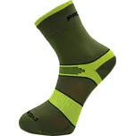 Unisex cyklistické ponožky PROGRESS Cycling High Sox zelené Velikost: 35-38
