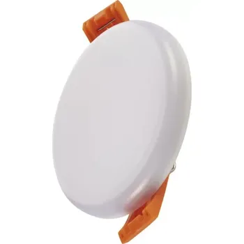 Osvětlení EMOS ZV1111 VIXXO - LED panel vestavný bílý, 6W, 3000K, IP65, 7,5cm (Vestavné svítidlo do koupelny s teplou barvou světla)