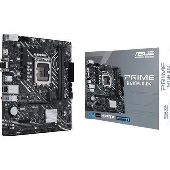 Základní deska ASUS MB Sc LGA1700 PRIME H610M-D DDR4, Intel H610, 2xDDR4, 1xHDMI, 1xVGA, mATX