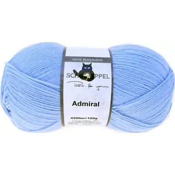 Příze Schoppel Wolle Admiral 5011 Hellblau (Ponožková příze Admiral 5011 Hellblau)