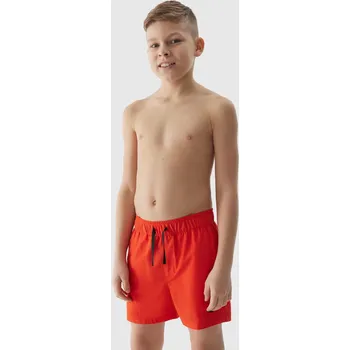 Dívčí plavky Chlapecké plážové šortky typu boardshorts 4F - červené Velikost: 158/164