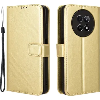 Pouzdro na mobilní telefon Crazy knížkové pouzdro na Realme 12 5G/12x 5G - zlaté