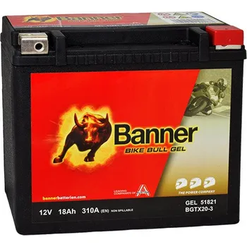 Motobaterie Banner Bike Bull GEL 51821