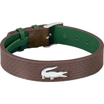 Náramek Lacoste Moderní kožený náramek s logem 2040388 + 2 měsíce na vrácení zboží