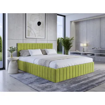 Postel Eka Čalouněná postel LINDA 120x200 cm Barva látky Trinity: (2312) Zelená