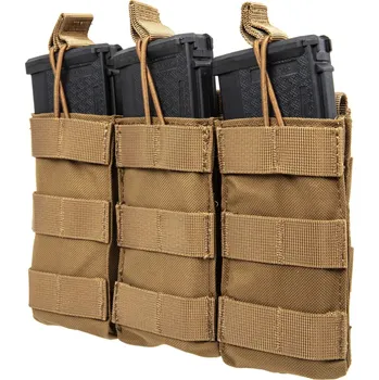 Trojitá otevřená MOLLE sumka pro zásobníky M4 - písková TAN, Specna Arms