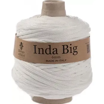 Příze Borgo de Pazzi Inda Big 4 Bílá (Špagátová příze Inda Big Bílá)