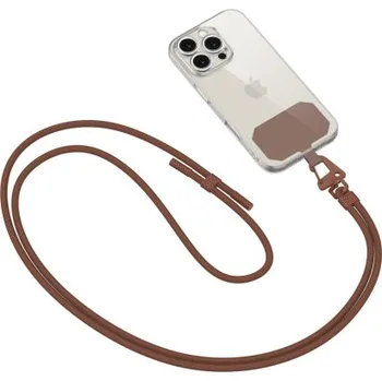 Tech-Protect | Tech-Protect Crossbody Strap šňůrka na mobil, hnedá