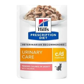 Krmivo pro kočku Hill's Fel. PD C/D MultiCare Salmon Kapsa 12x85g