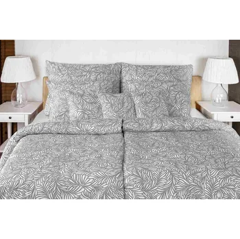 Povlečení Luxusní saténové povlečení GEON Iluze šedá 2x 70x90, 240x200