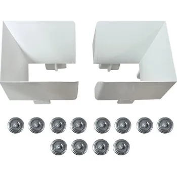 Vstupní trychtýř pro vodicí lištu rolety bílý (balení=2 kusy) včetně šroubovací vsuvky