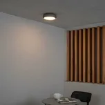 FARO BARCELONA Venkovní stropní svítidlo Anga LED, tmavě šedé, beton, Ø 24 cm tmavě šedá LED 18 W celkem - Doprava zdarma