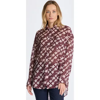 Dámská košile KOŠILE GANT OS G PATTERN COT SILK SHIRT FADED PINK