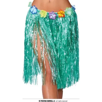 Karnevalový doplněk Guirca Havajská sukně zelená 50 cm
