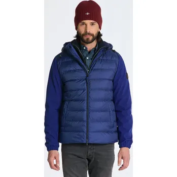 BUNDA GANT MIXED SOFT SHELL JACKET RICH NAVY