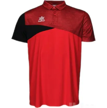 Pánské tričko Polokošile LUANVI CAPRI, barva 0024 červená - černá, velikost S