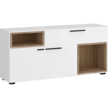 Komoda Komoda 2D1S bílá alpská/dub medový castello MARLOW