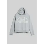 MIKINA GANT ORIGINAL SPORTSWEAR SWEAT HOODIE LIGHT GREY MELANGE