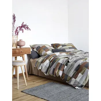 Povlečení IRISETTE Flanelové povlečení IRISETTE KOALA 8534-50 hnědo šedé 140x200 cm, 70x90 cm