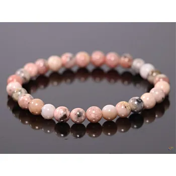 Náramek Magieprirody.cz Náramek Opál růžový - 6 mm kuličky #759 - z přírodních kamenů