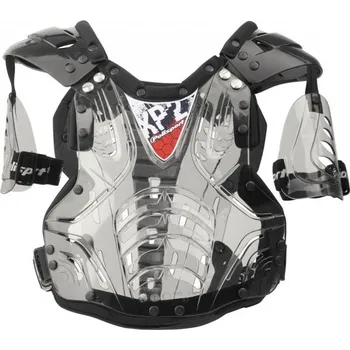 Motocyklový chránič hrudi a pátěře POLISPORT chránič hrudi XP2 JUNIOR kouřově černá/černá/kouřově černá