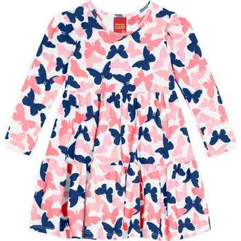 Dívčí šaty KYLY MOTÝLI bílé 128