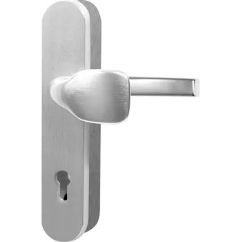 Dveřní kování Bezpečnostní kování R.101.PZ.F1.TB3 - stříbrný elox 90 mm