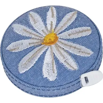 metr Svinovací metr s výšivkou Kopretina 150 Cm (Tape measure : flower)
