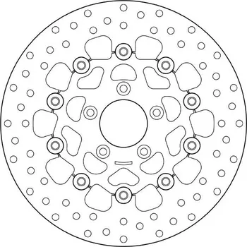 Brzdový kotouč Plovoucí brzdový kotouč BREMBO Oro - 78B40891 HARLEY DAVIDSON FXSTS Softail Springer 1450 2000-2004