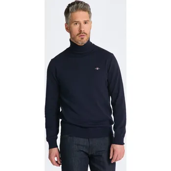 Pánský svetr ROLÁK GANT CTN/WO ROLLNECK EVENING BLUE