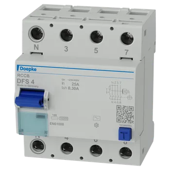 Proudový chránič DOEPKE 09126902 Proudový chránič DFS4 025-4/0,30-AC