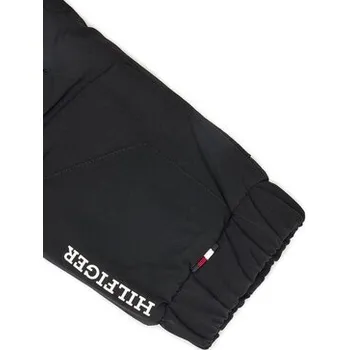 Módní doplněk Pánské rukavice Tommy Hilfiger Th Monotype Quilt AM0AM12829 Černá S_M