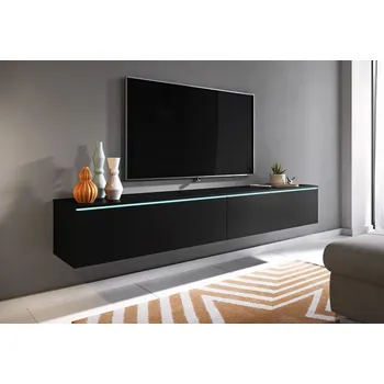 Televizní stolek TV stolek CERIEE 180 - černý grafitový