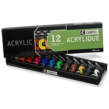 Speciální výtvarná barva Sada akrylových barev Campus 12x21ml (Sada akrylových barev Campus 12x21ml)