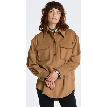 Dámská košile KOŠILE GANT REL OVER SHIRT WARM KHAKI