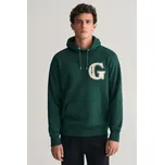 MIKINA GANT G GRAPHIC HOODIE TARTAN GREEN