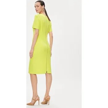 Dámské šaty Boss Každodenní šaty Damaisa 50490044 Žlutá Slim Fit 32