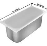 G.Gastro Silikonové víko na nádobu na led - 360 x 165 mm